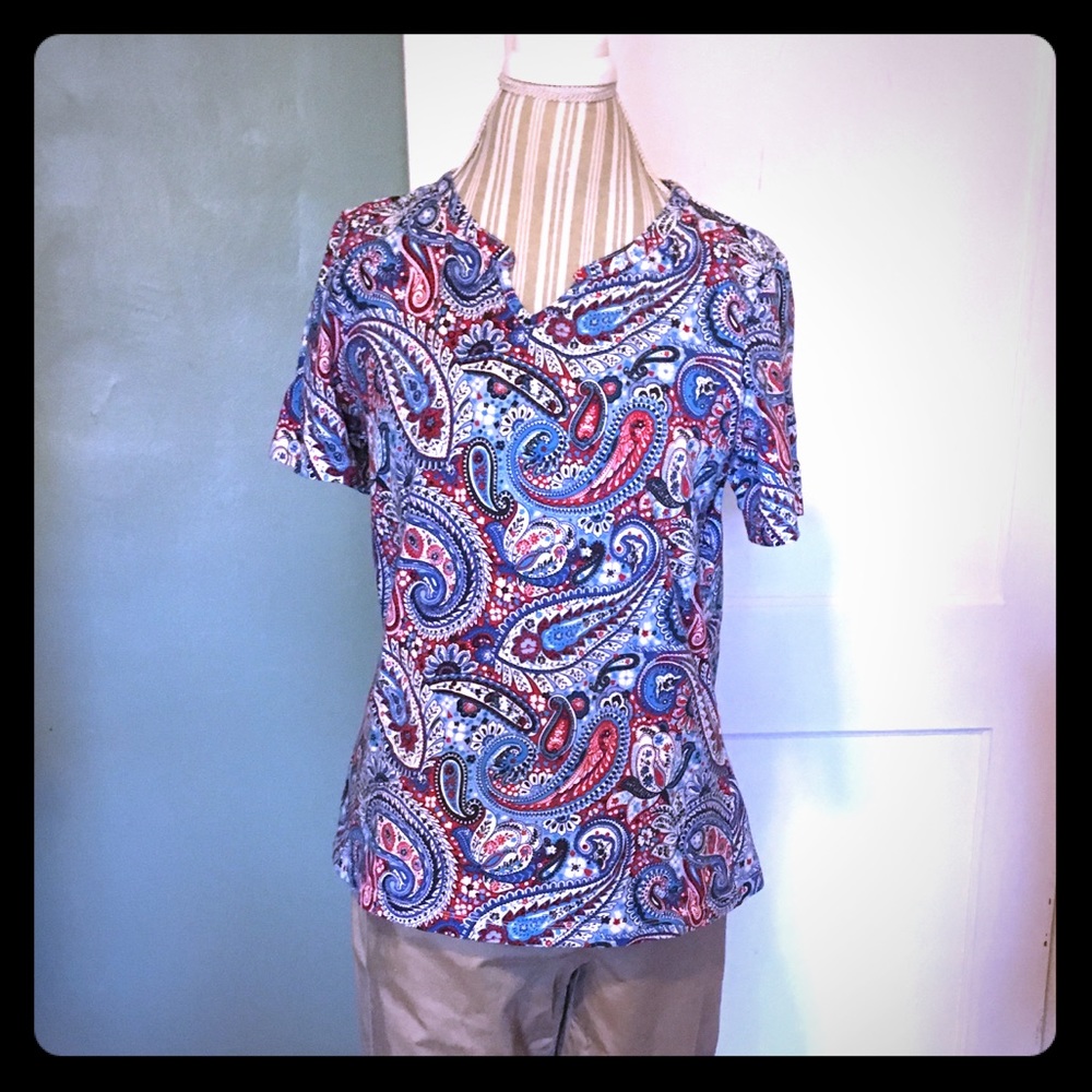 Christopher & Banks Red White & Blue Tee